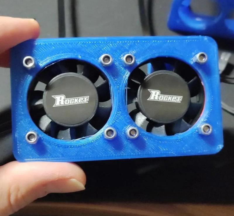 Dual 40mm Fan Mount for 40 to 42mm Motor   