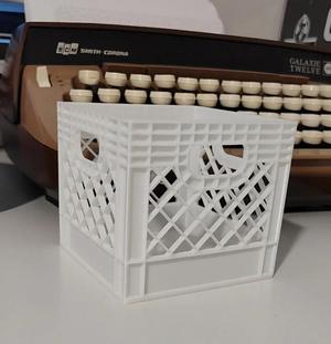 Milk Crate with Solid Botton   