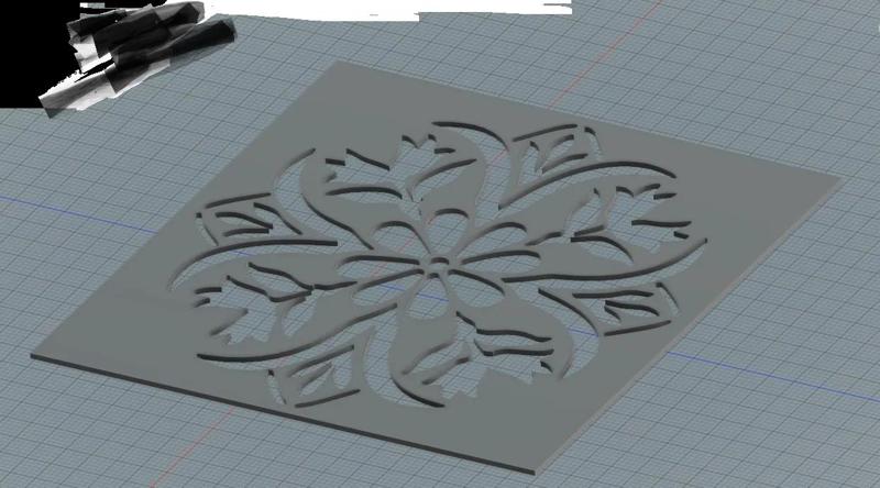 stencil  flowers new design   