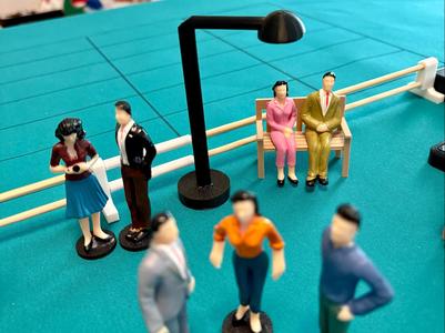 MINIATURE street ,park light pole for models