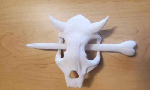 Cow Skull Hair Pin