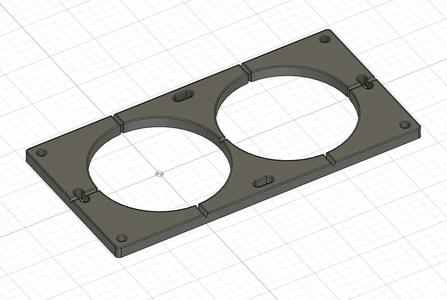 Wall Electric Outlet 68mm template  Шаблон подрозетника   