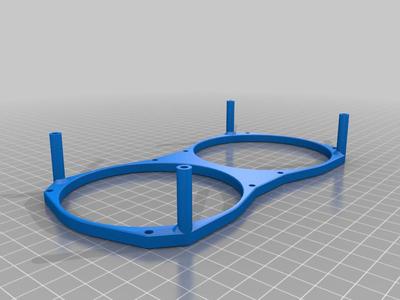 BTT Octopus v1.x Dual 80mm fans extended standoffs to clear bltouch connector