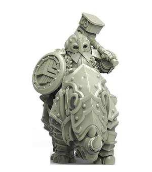 GH003 Heresylab - Dwarf King Guard on Rhino