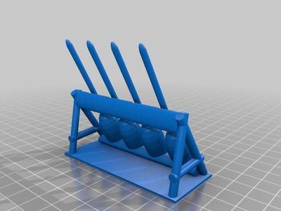 Lego scale Harry Potter Broomstick Stand