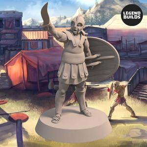 Soldiers of Nemis with Sword and Shield - Pose 1 - 3D printable miniature - STL file