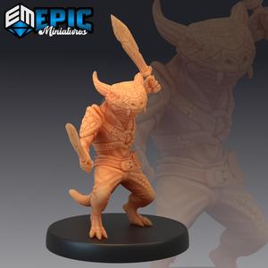 Lizardfolk Sword Fighter / Kobold Minion / Reptile Folk Soldier / Draconic Lizard