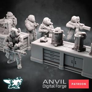 Hazmat Facility Containment Team - Modular Infantry for Skirmish Tabletop Wargames