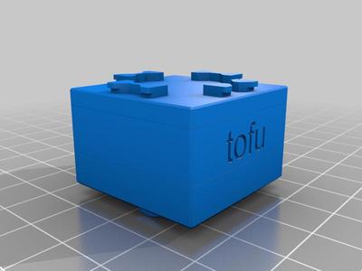 tofu like cube block