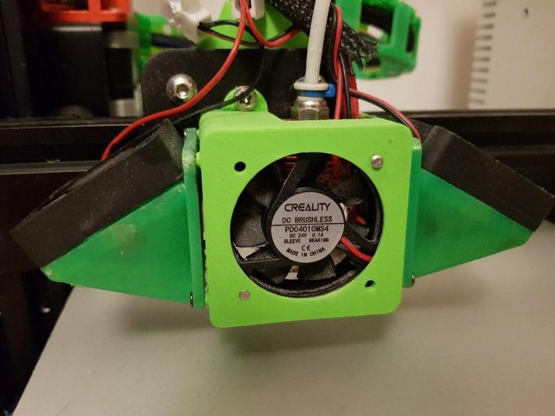 Ultralight Ender 3 Extruder Cover with dual side fan mount