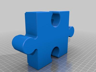 Puzzle pattern with box