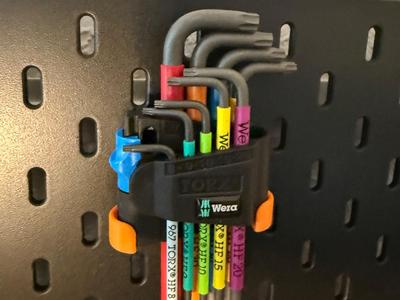 Skadis holder for Wera Torx key set