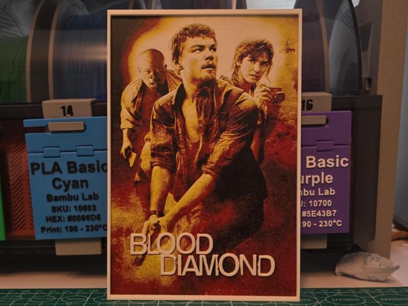 Blood Diamond Movie Poster - Hueforge Art