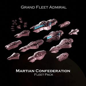 SCI-FI Ships Fleet Pack - Martian Confederation - Presupported