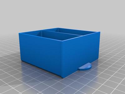 box 1x1x1 with 2 double drawers 
