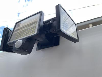 Solar Outdoor Tuffenough 2500LM 210 LED Security Lights, 3 Heads Motion Sensor Lights Adhesive Mount