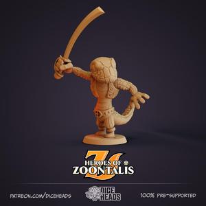 Lizard Pirate (pre-supported included)