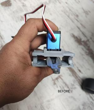 Increased distance between bolts and housing.