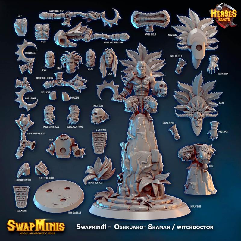 Swapmini 11 -  Oshkuaho- SHaman / witchdoctor
