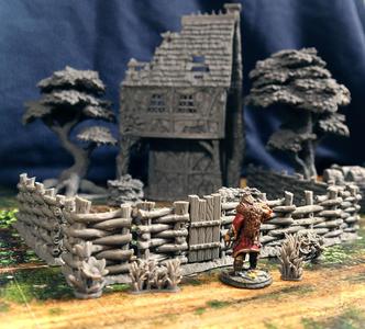 Wooden and Stone Fences