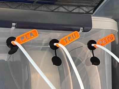 Filament nameplate for PTFE tube   