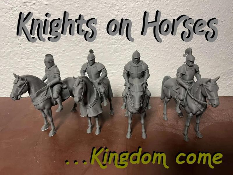 Knights on Horses Kingdom Come, War Horse   