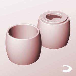 CR68-70-P Pierced Modular Stacking Storage Box Bin Container Planter Lamp Shade | Printable Objects - Infinite Containers | stl file for 3d printing
