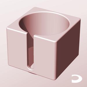 CS68-60-S Slotted Modular Stacking Storage Boxes | Printable Objects - Infinite Containers | stl file for 3d printing