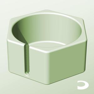 CH128-70-S Slotted Modular Stacking Storage Boxes Bins | Printable Objects - Infinite Containers | stl file for 3d printing