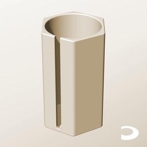 CH96-190-S Slotted Modular Stacking Storage Boxes Bins | Printable Objects - Infinite Containers | stl file for 3d printing