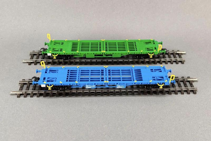 Container Wagon, Green Cargo Lgns 081, in H0 scale (1:87)   