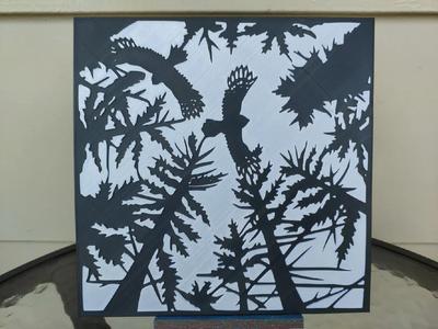 Forest Hawks wall art   