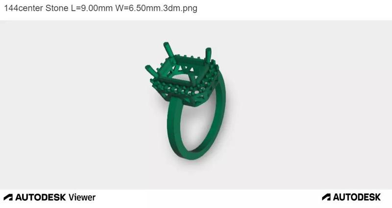 Woman Ring with Emerald Cut Centre Stone