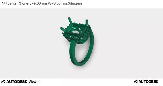 Woman Ring with Emerald Cut Centre Stone