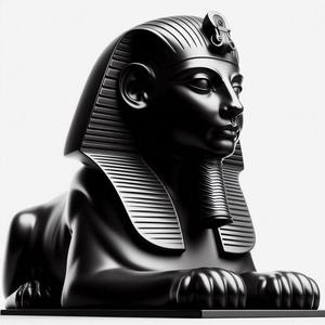 Colossal Statue of Pharaoh 3D Print – Ancient Decorative Showpiece