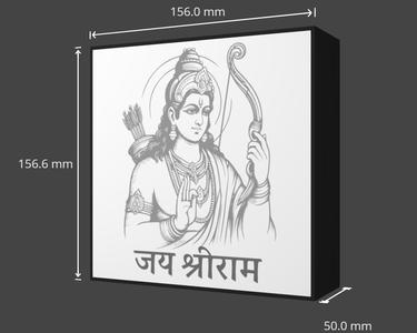 Lord Ram 3D Lithophane | Religious Wall Hanging STL | Devotional Light Art Design