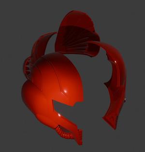 Samus Helmet 3D Print Model - Metroid