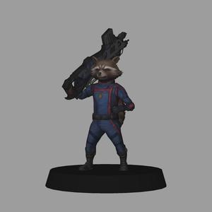 Rocket Raccon - Guardians of the Galaxy Vol. 3 - LOW POLYGONS AND NEW EDITION