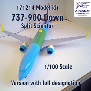 171214 Model kit 737-900 Split Scimitar Down scale 1/100