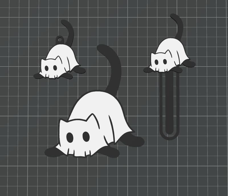 Cute ghost cat pack