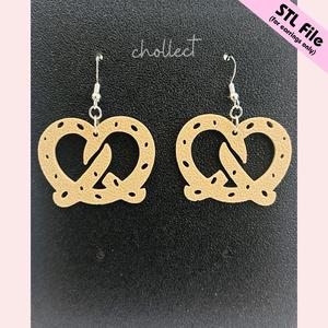 OKTOBERFEST PRETZEL EARRINGS STL FILE