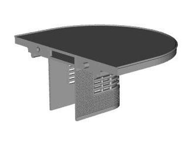 Art Deco Island Platform waiting room end version 1 1/148 scale