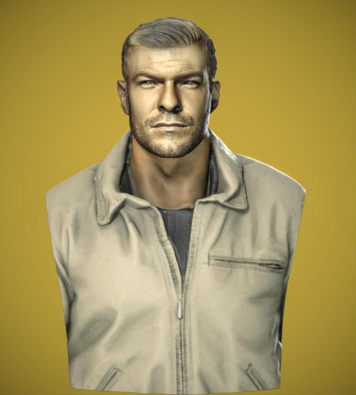 1/6 1/12 Reacher Jack Reacher Alan Ritchson Headsculpt bust