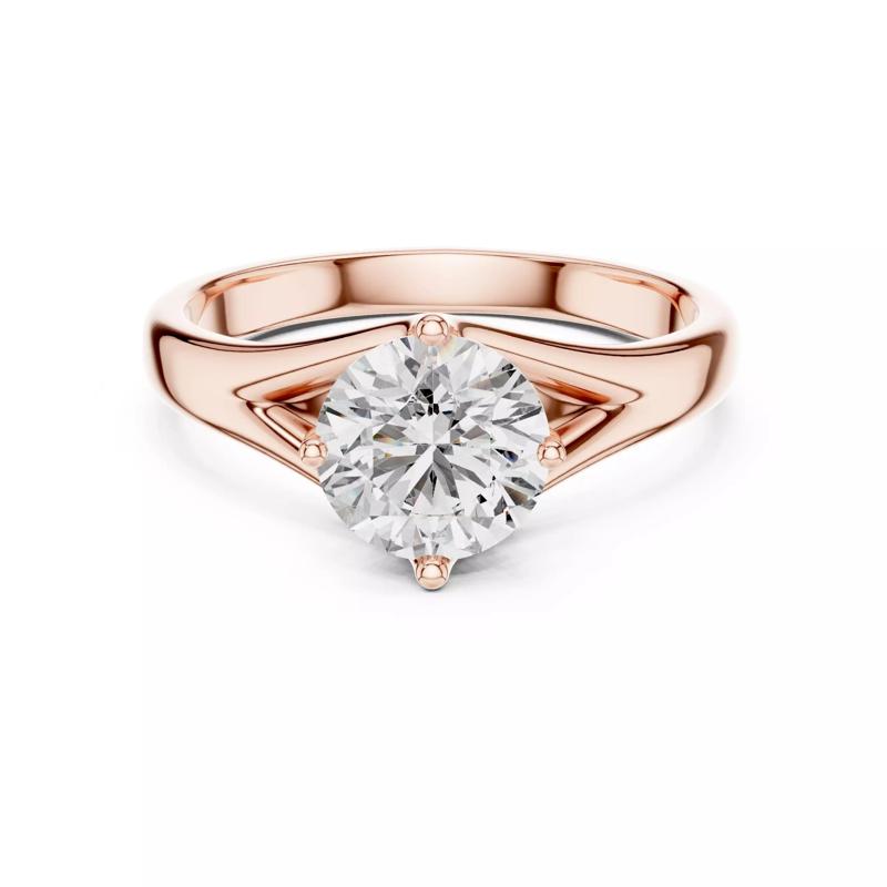Solitaire Round Diamond Split Shank Wedding Ring 3DM STL Video