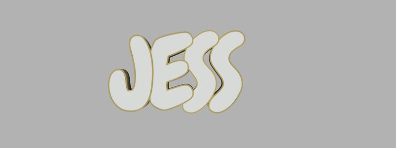 First name lamp JESS