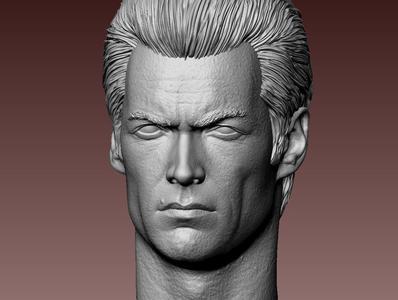 Clint Eastwood Headsculpt 1/6 Sixth 1/12 twelfth scale (Dirty Harry, The Good, The Bad and the ugly, Unforgiven, gran torino, etc.)