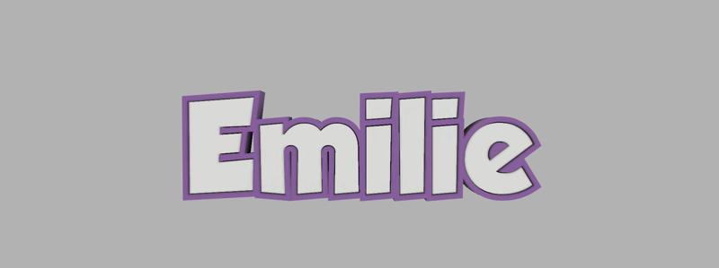 two-tone key ring - Emilie