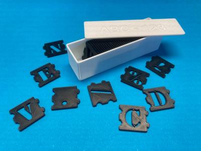 ABC - 123 - ALPHABET - NEGATIVE