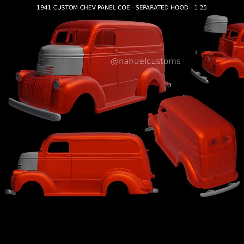 1941 CUSTOM CHEV PANEL COE - SEPARATED HOOD - 1 25