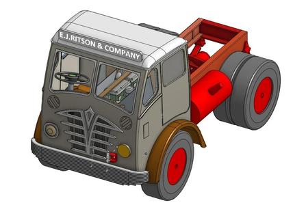 Foden s18 printed lorry 1/24 scale.